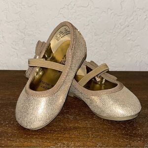 Capelli New York Glitter Bow Slip On Girl’s Mary Jane Flat Shoes